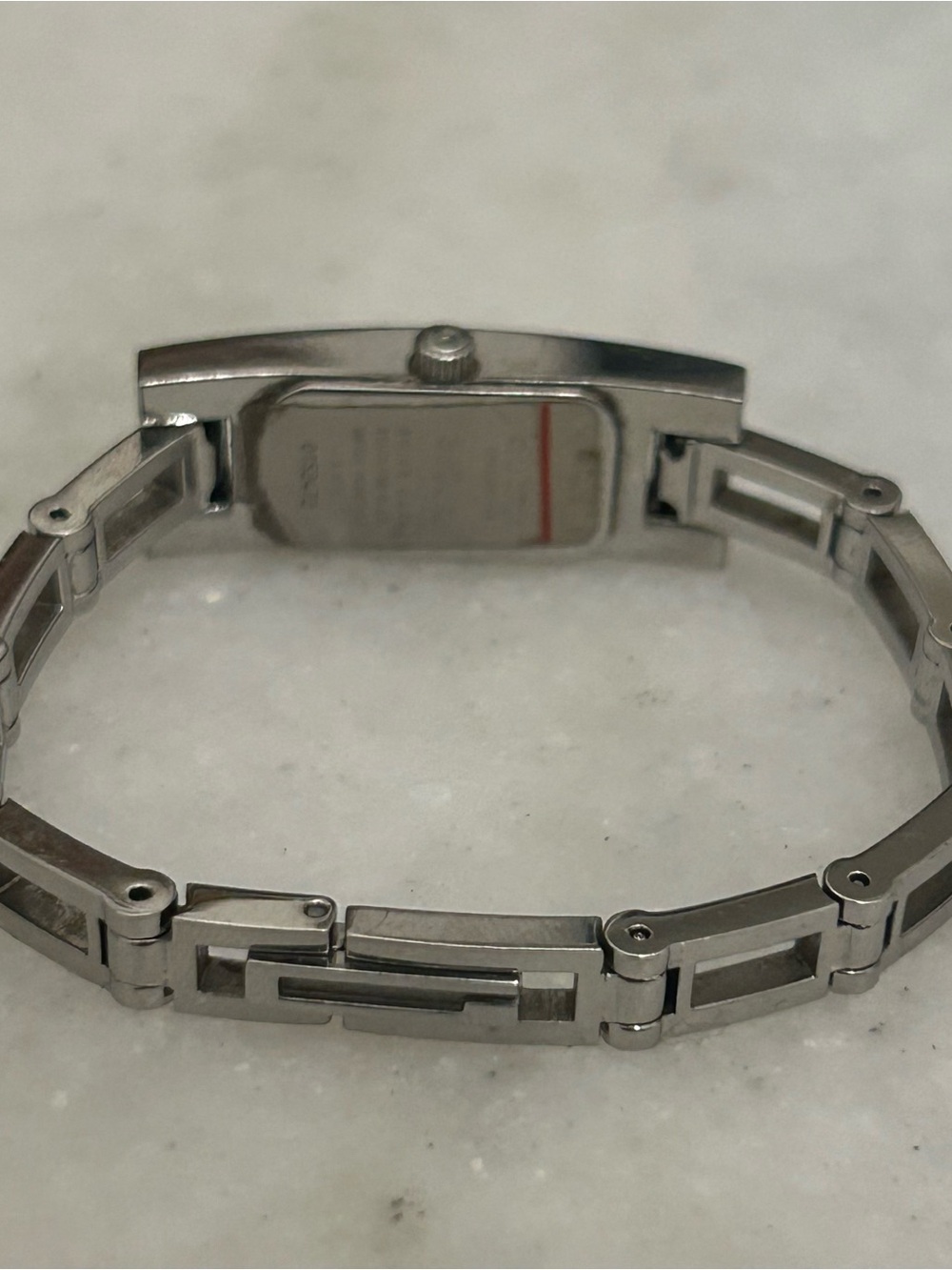 Gucci Silver Rectangular Bracelet Watch - Picture 7 of 8